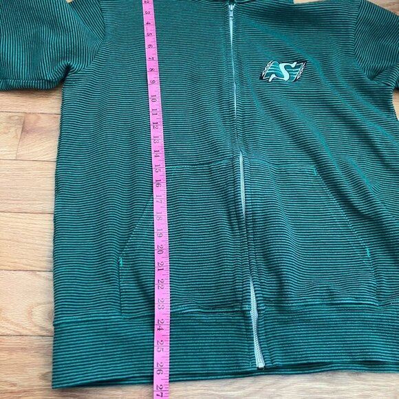 Vintage Barbarian Hoodie Mens XL Stripe Saskatchewan Roughriders Made in Canada - Picture 7 of 7